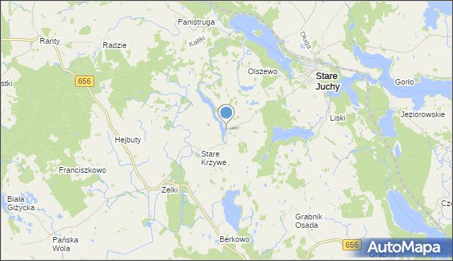 mapa Nowe Krzywe, Nowe Krzywe na mapie Targeo